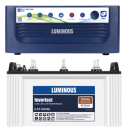 LUMINOUS INVERTER750 SINE WAVE +100 AH TUBULAR BATTERY BATTERY COMBO